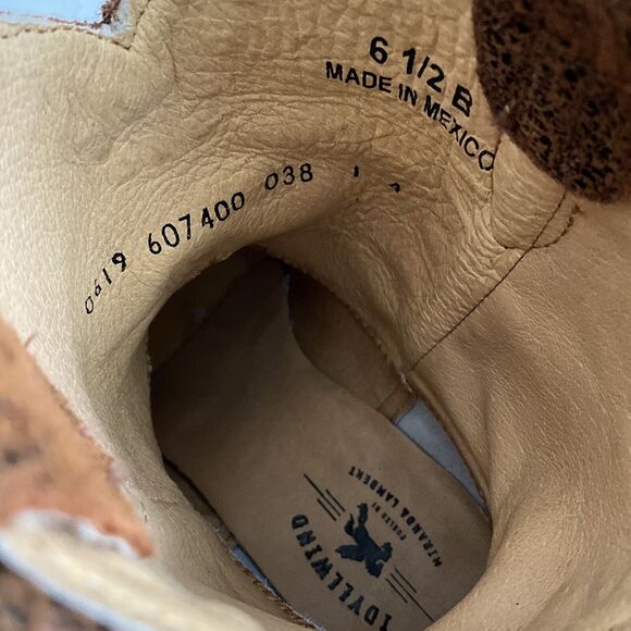 IDYLLWILD Miranda Lambert Distressed Point toe Pull-on Western Brown 6.5 - Picture 6 of 12